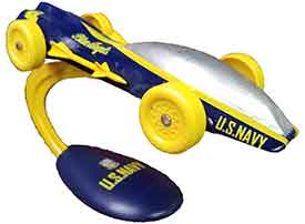 blue/yellow stand