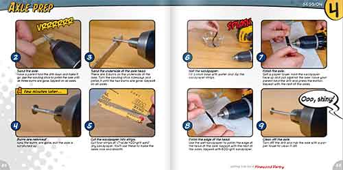 How to prepare your wheels and axles.