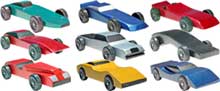 Completed Pinewood Derby Cars