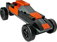 Black/Orange Lego Car Kit