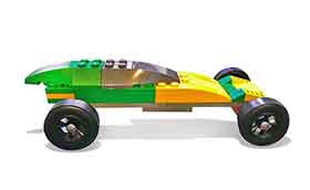 Green - Yellow LEGO car kit