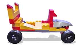 Red - Yellow LEGO car kit