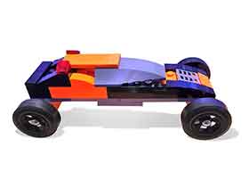 Black - Orange LEGO car kit