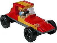 Lego windshield on pinewood derby car