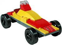 Red-Yellow Lego Car Kit