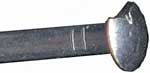 Misshaped pinewood derby axle