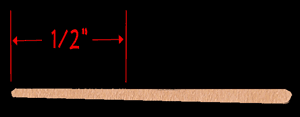 Toothpick for raising a wheel