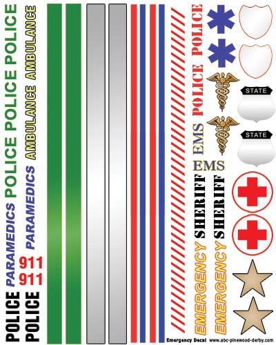 Police / Emergency Decals