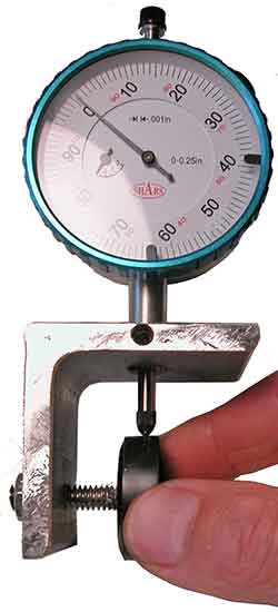 Checking the roundness of a pinewood derby wheel